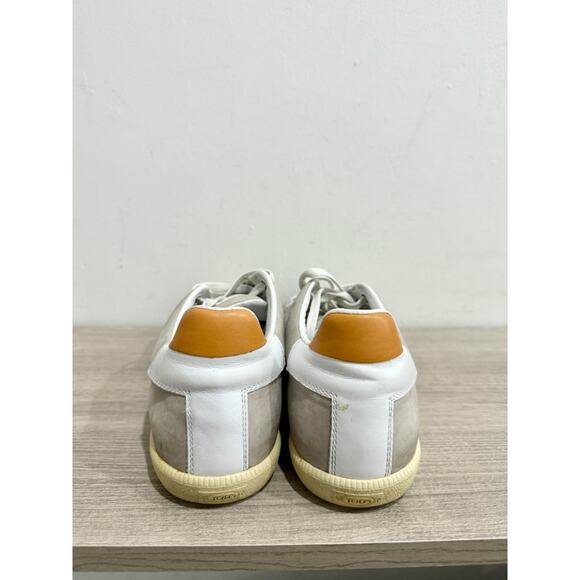 Tod's Suede Perforated T Low Top Comfort Sneakers Light Gray Men's Size US 6.5 - Picture 6 of 7